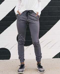 Zyia Women's Grey Peak Zipper Joggers - XXL